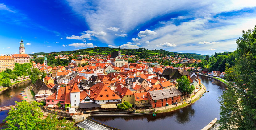 Cesky Krumlov, Europe, Czech Republic, Tourist, Roof